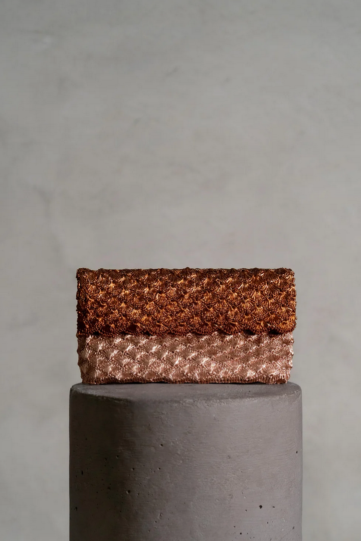 Kaia Clutch Rose Gold & Copper
