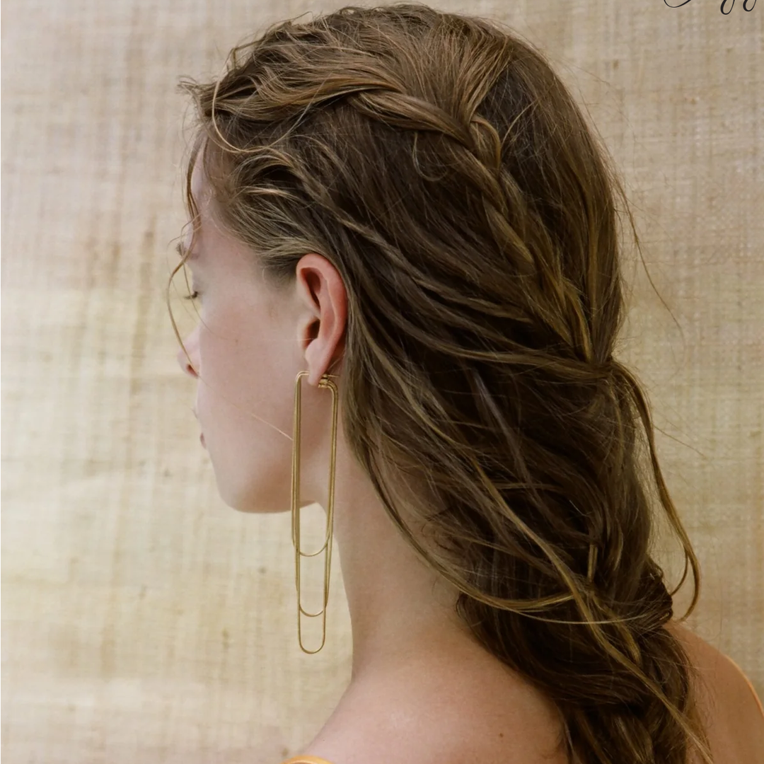 Nighttime Snake Earrings