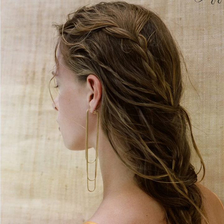 Nighttime Snake Earrings