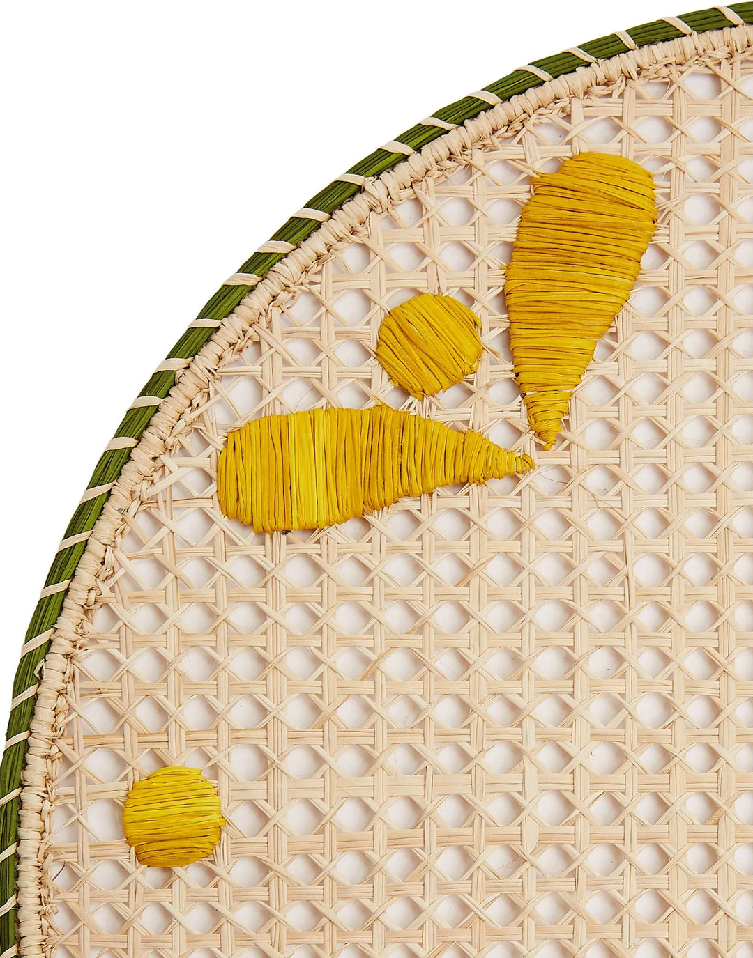 Raffia Placemats Capri Yellow (Set of 2)