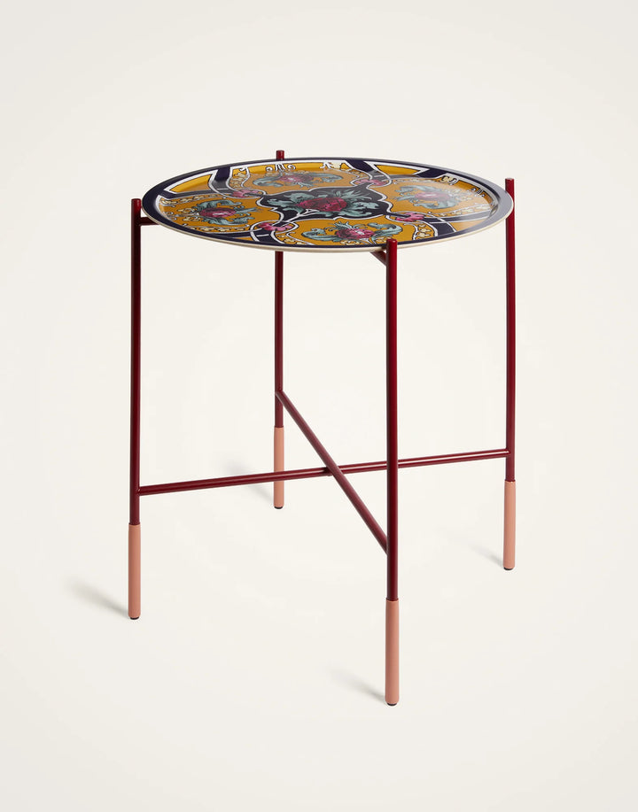 Large Round Printed Tray Ananas