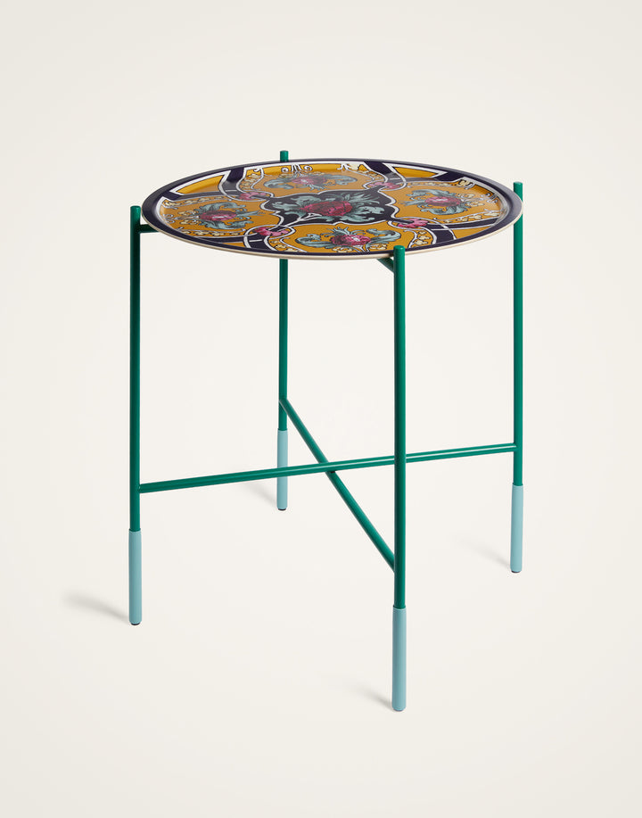 Large Round Printed Tray Ananas