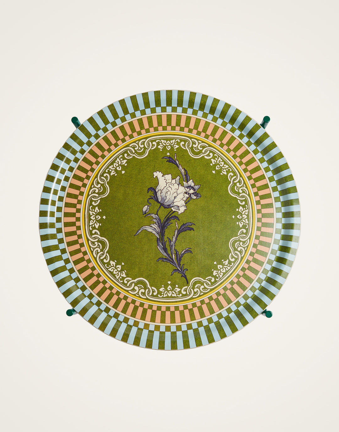Large Round Printed Tray Nymph Bloom