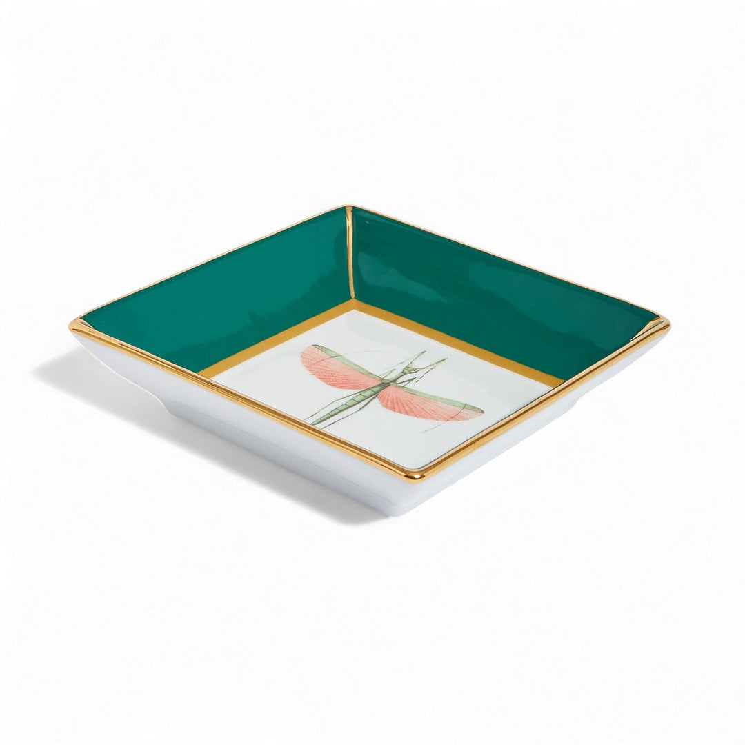 Libellula Green Trinket Tray