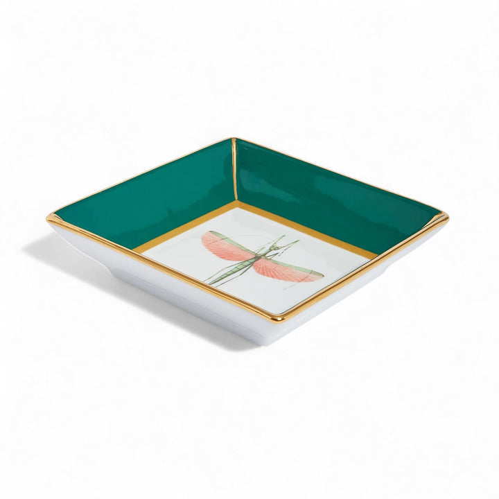Libellula Green Trinket Tray