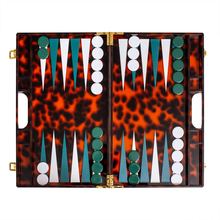 Tortoise Shell Backgammon, Home and Decor, Ileana Makri