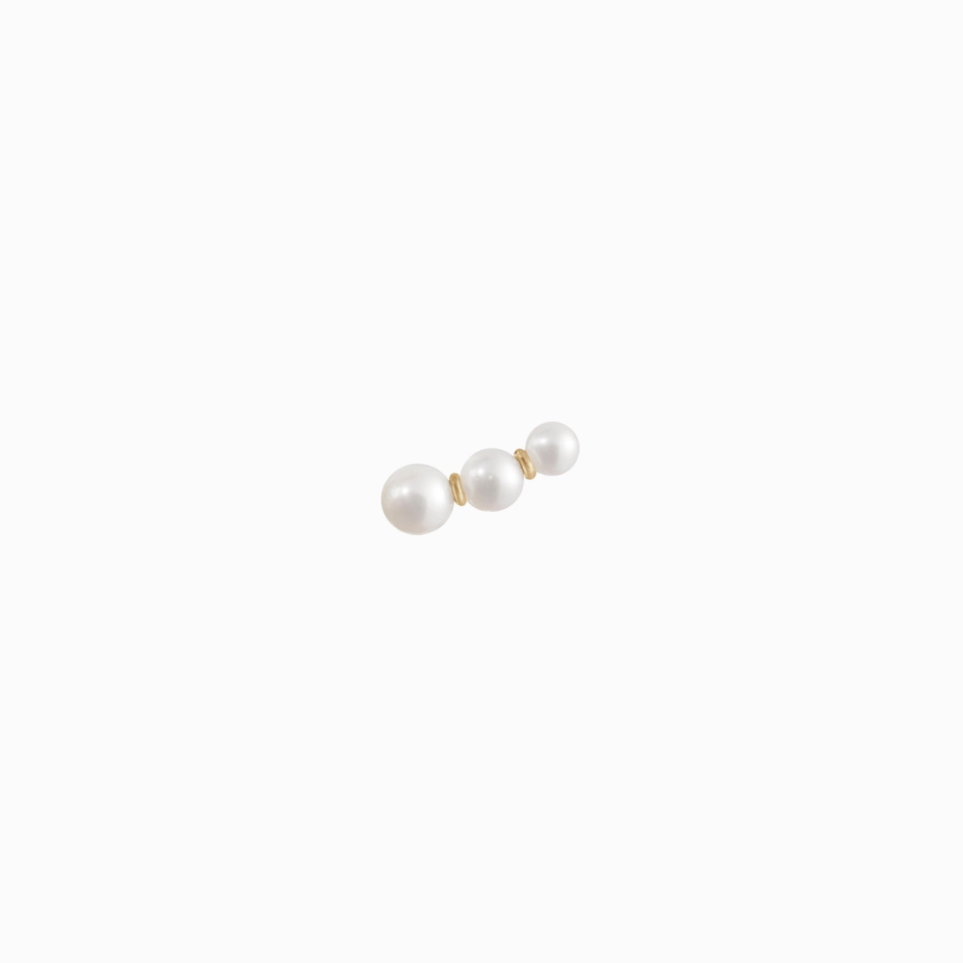 Trois Perle Single Earring