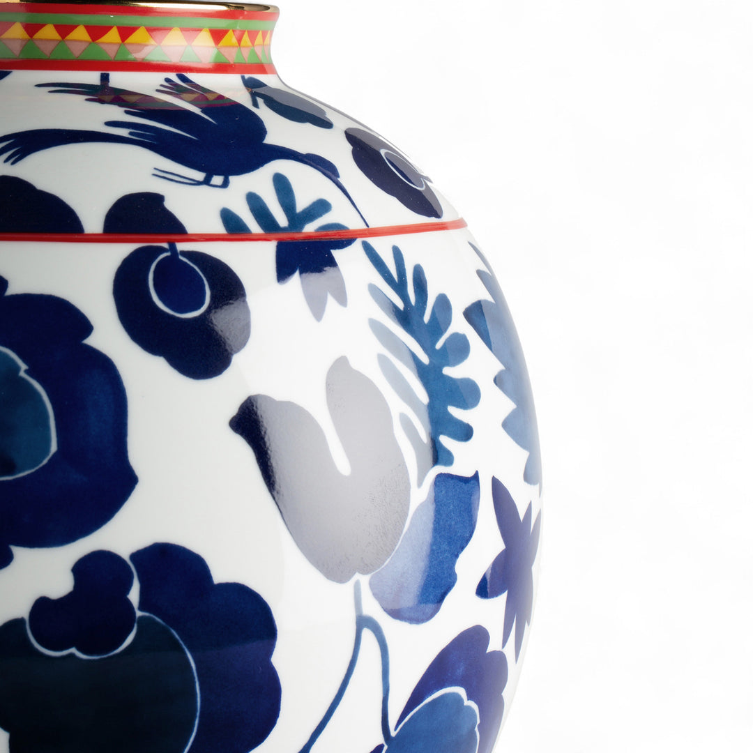 Big Bubble Vase Wildbird Blu