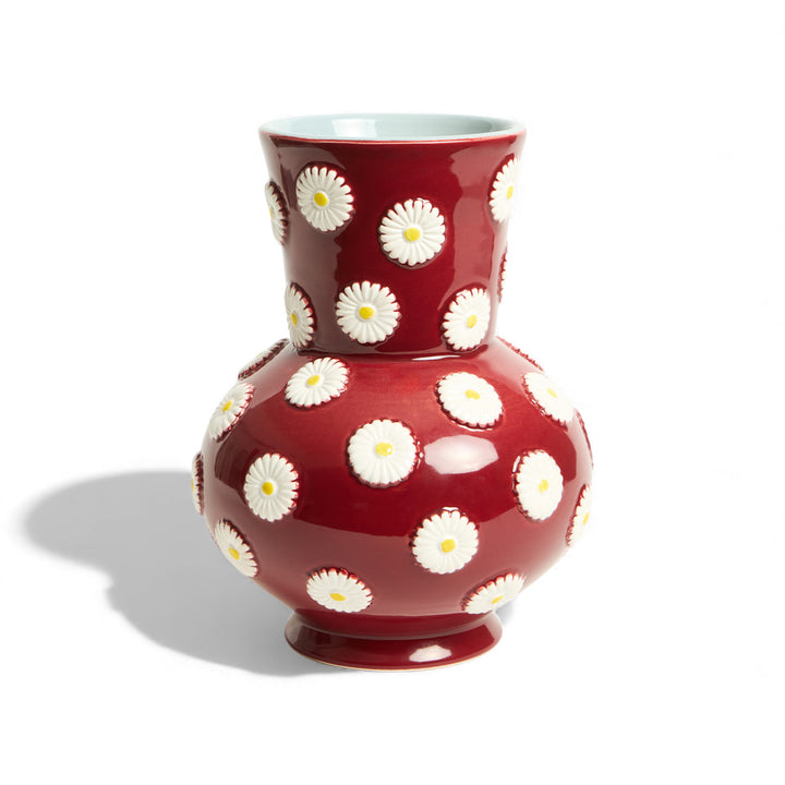 Margherita Bordeaux Daisy Vase