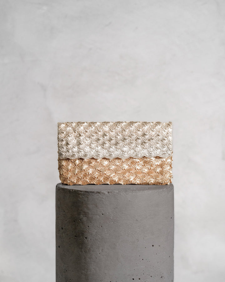 Kaia Clutch Gold & Silver