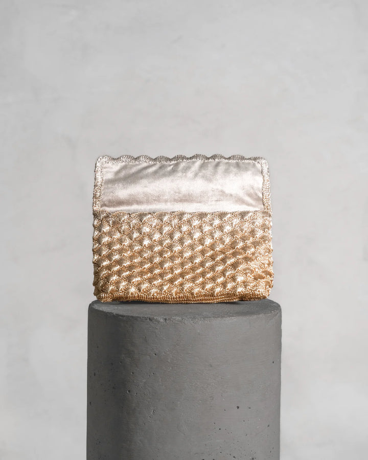 Kaia Clutch Gold & Silver