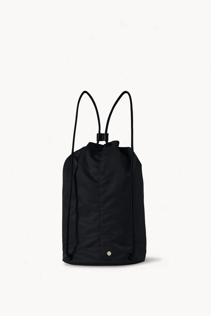 Sporty Backpack in Black Nylon