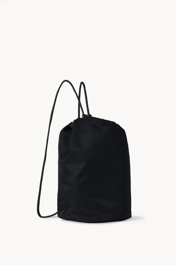 Sporty Backpack in Black Nylon