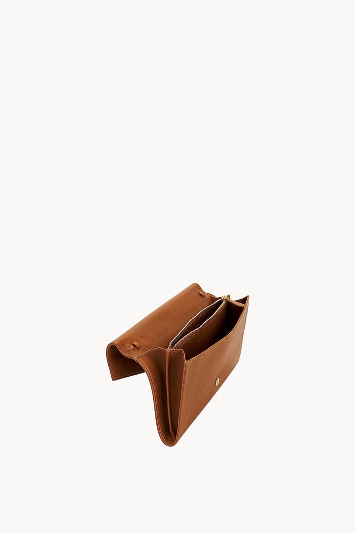 Large Envelope Bag in Tan Leather