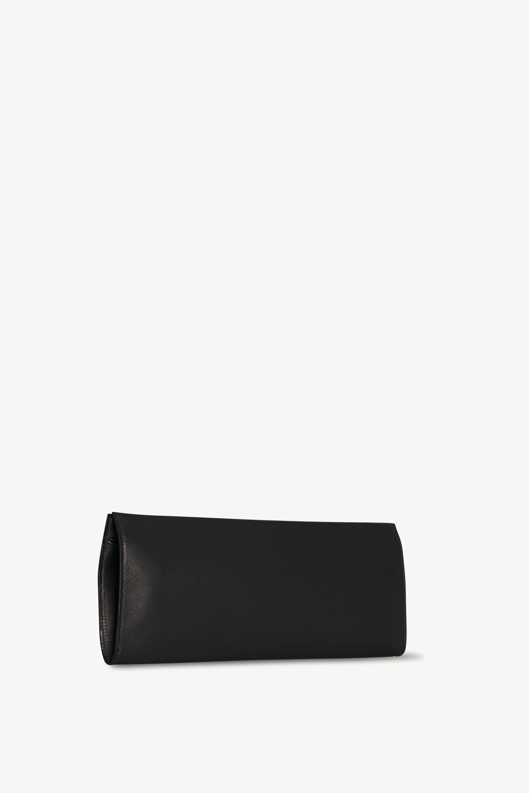 Flat Clutch in Black Leather, Bags, Ileana Makri, Handbags