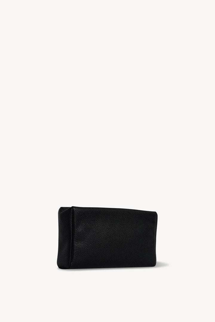 Squared Compact Clutch Bag in Leather
