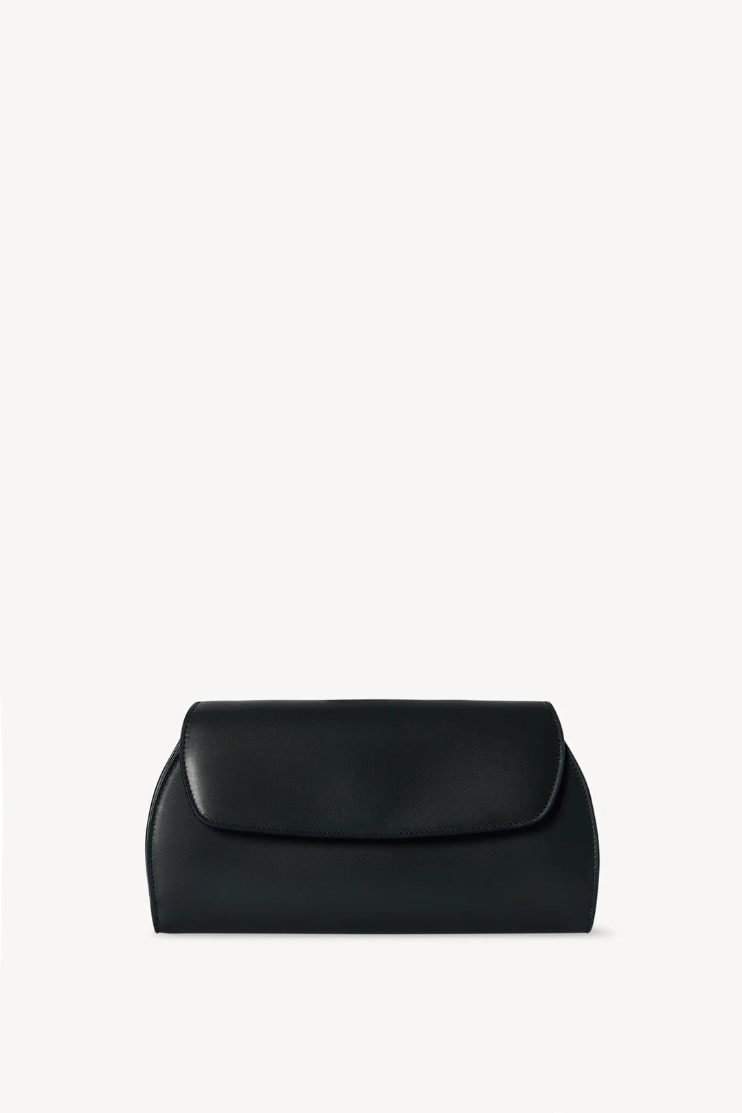 Curved Clutch in Dark Pine - Ileana Makri