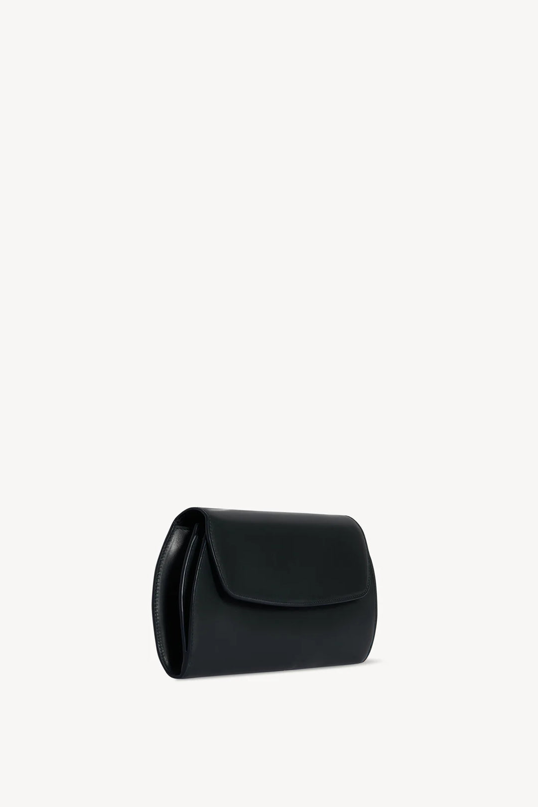 Curved Clutch in Dark Pine - Ileana Makri