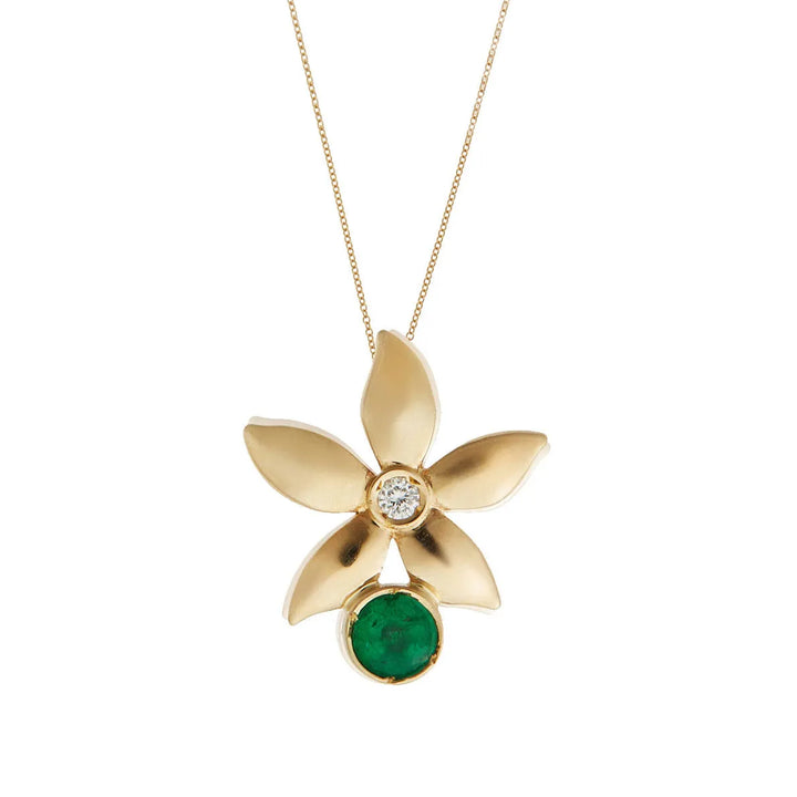 Mini Emerald Bloom Necklace