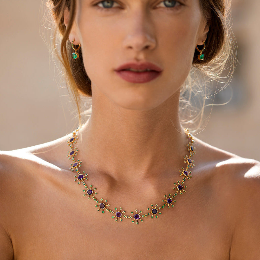 Amethyst Blossom Necklace