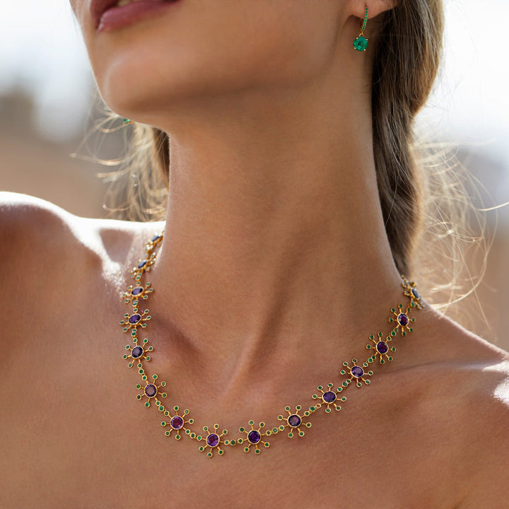 Amethyst Blossom Necklace