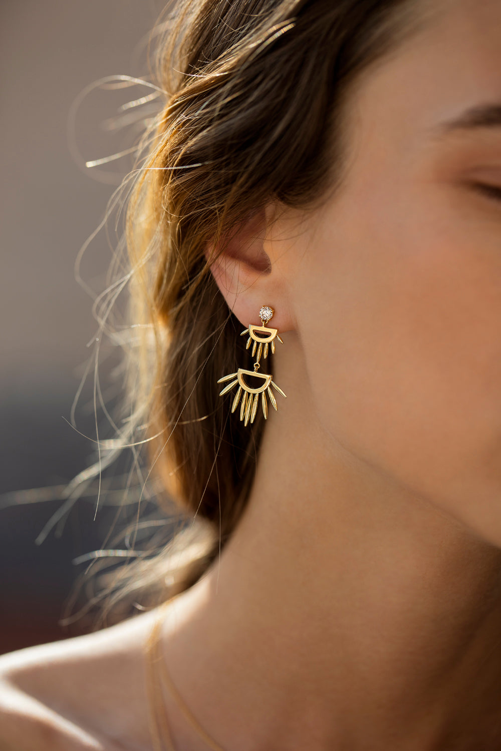 Grass Palm Earrings