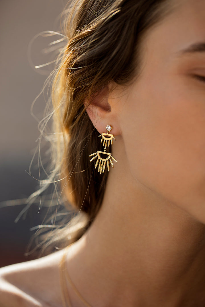 Grass Palm Earrings