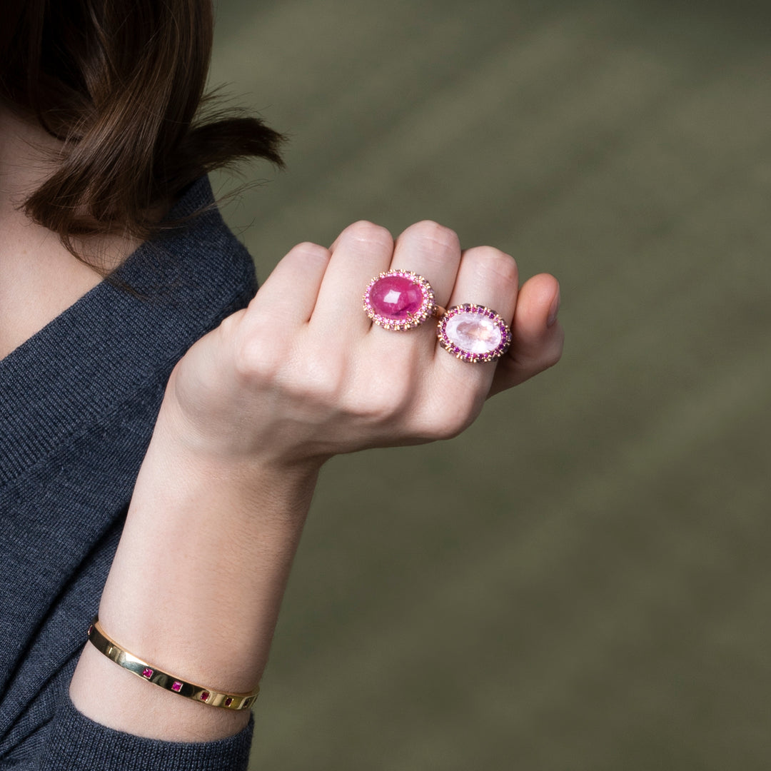 Tourmaline Rose Ring, Rings, Ileana Makri