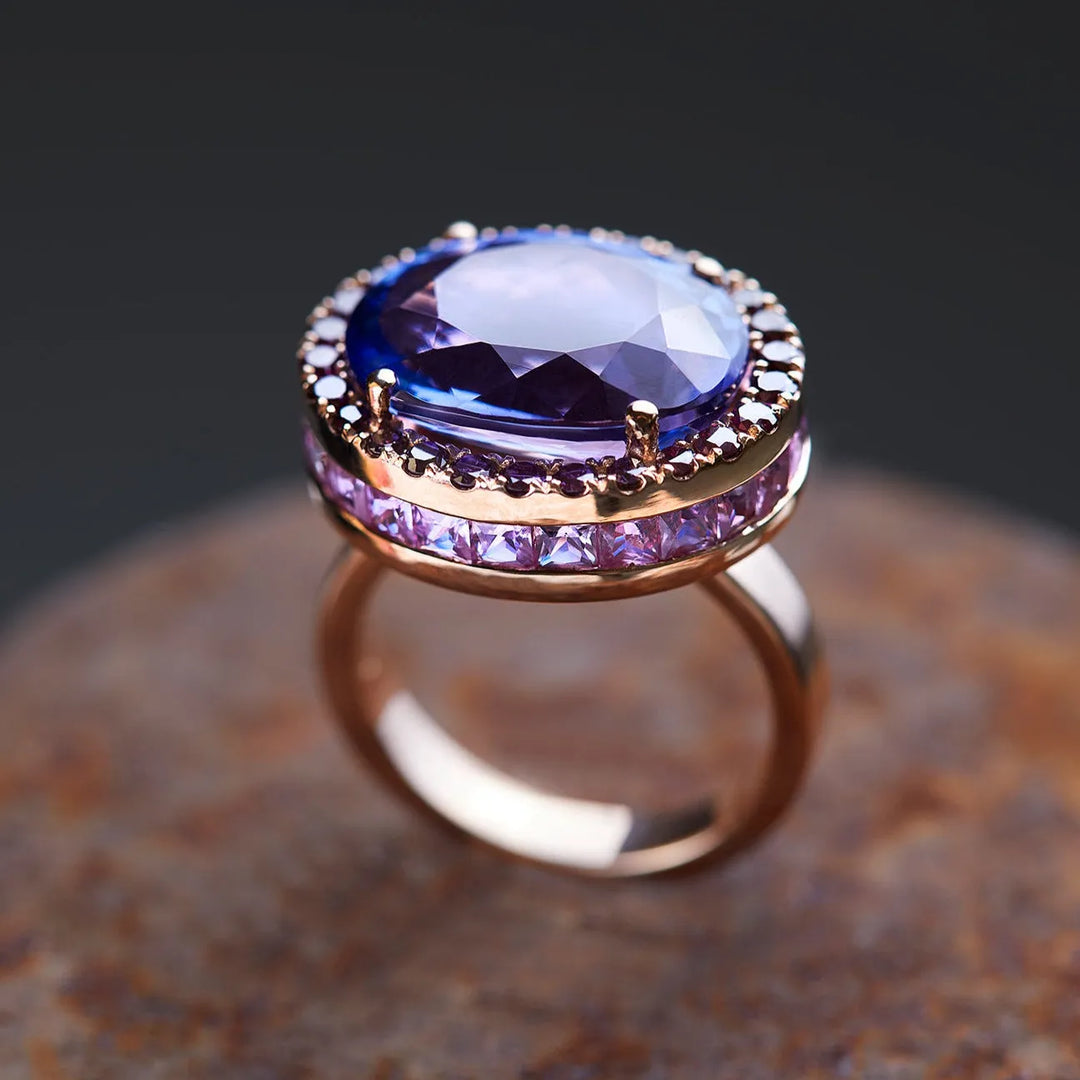 Tanzanite Blossom Ring