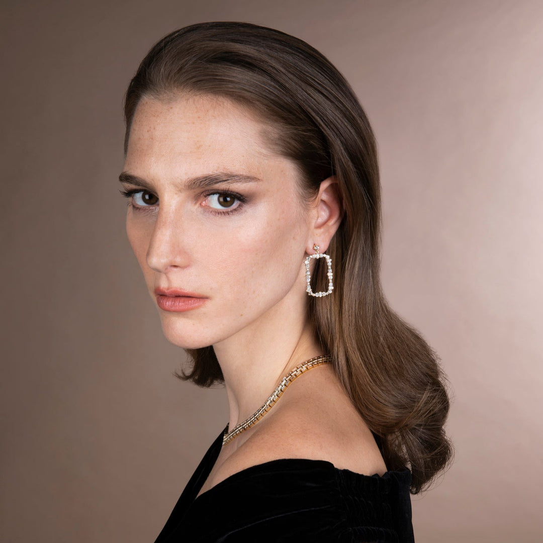 Rivulet Flow Vert Champagne Earrings