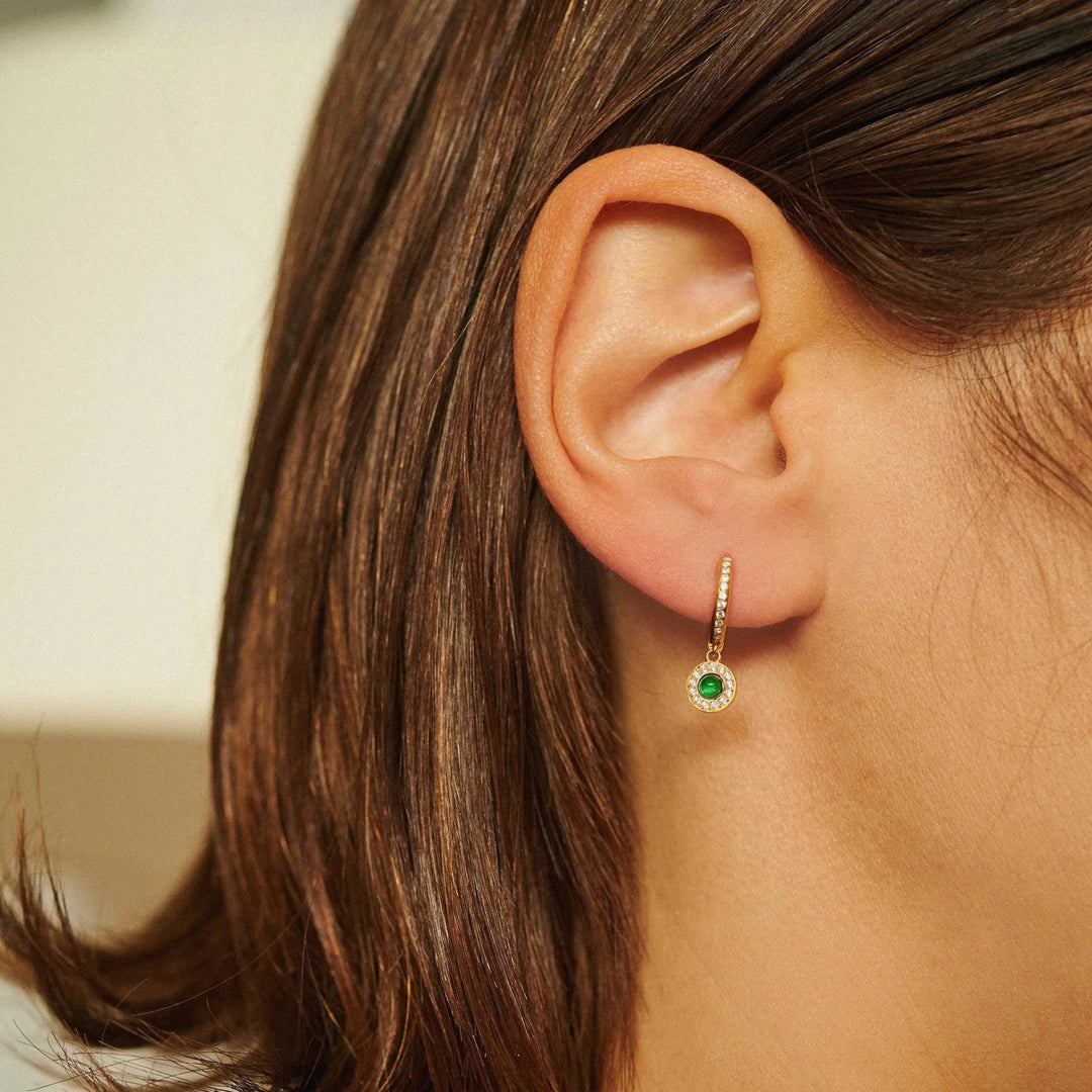 Agate Sun Midi Hoops - Eye M Celestial - Ileana Makri