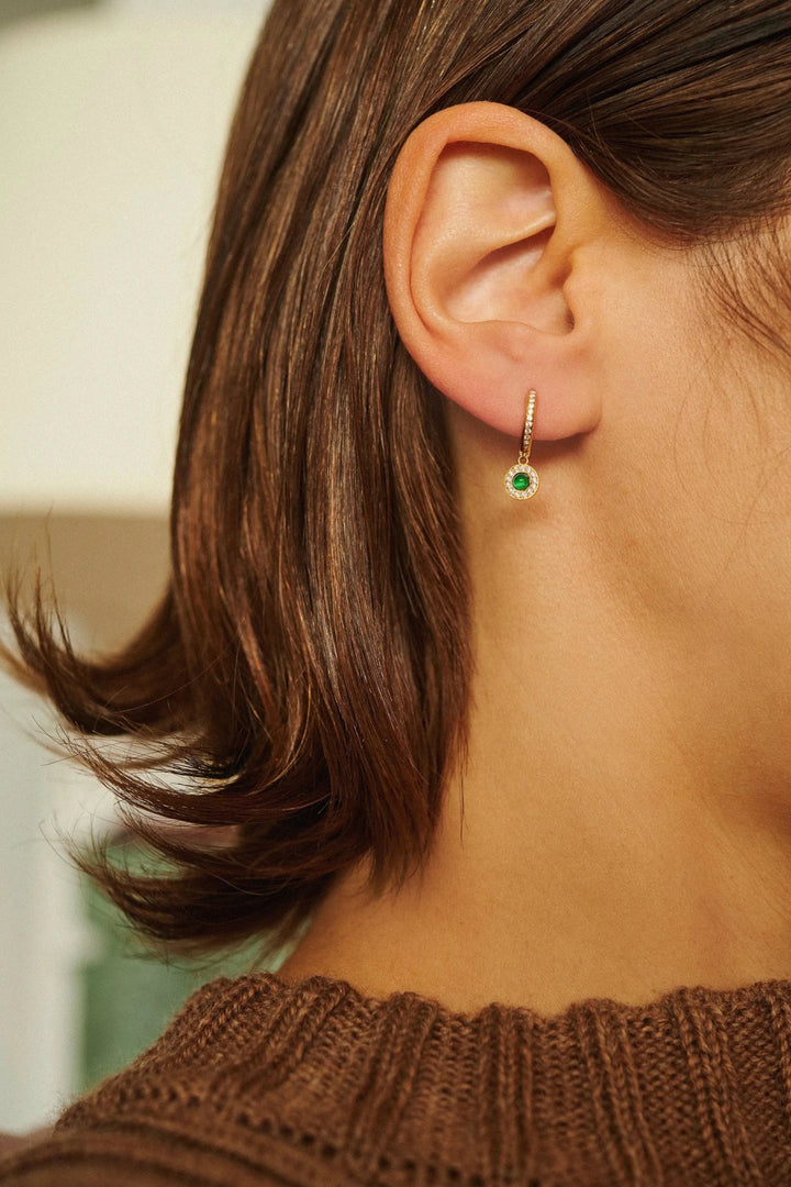 Agate Sun Midi Hoops - Eye M Celestial - Ileana Makri