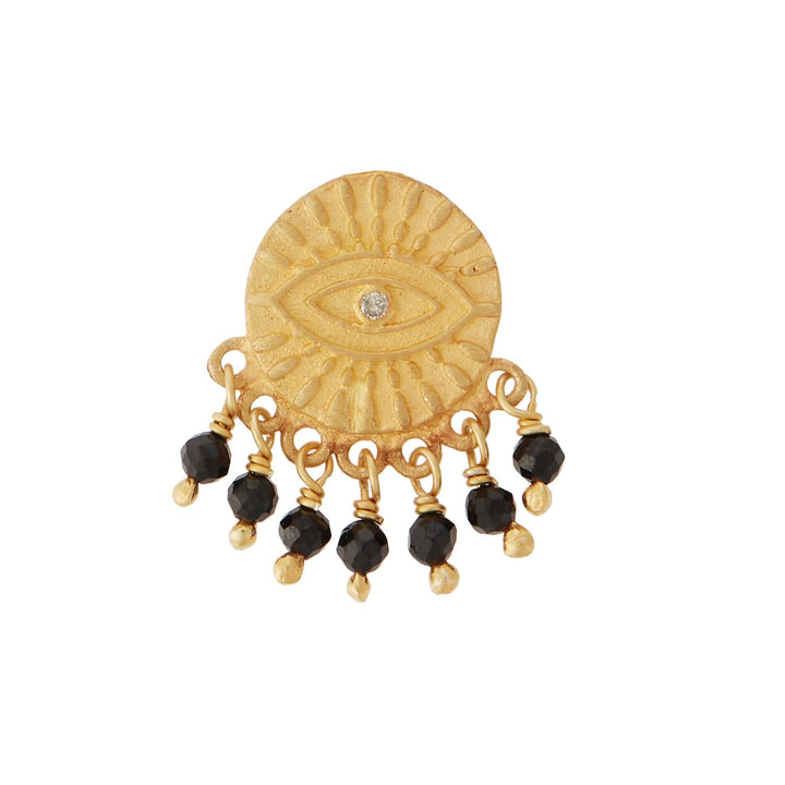 All Seeing Eye Black Tear Studs - Eye M Symbols - Ileana Makri