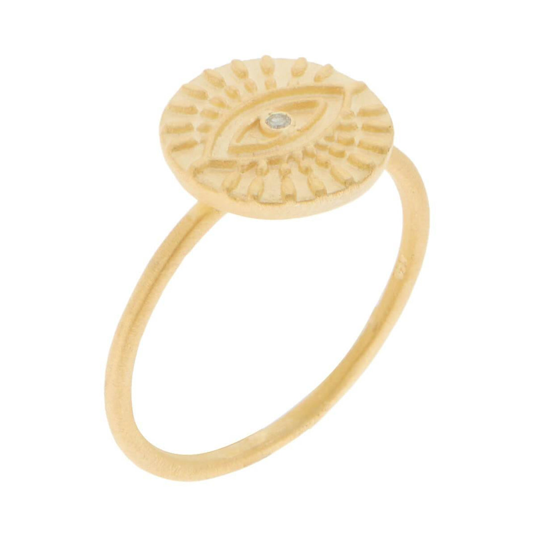 All Seeing Eye Ring - Eye M Symbols - Ileana Makri store