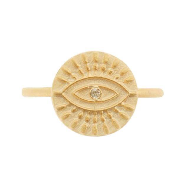 All Seeing Eye Ring - Eye M Symbols - Ileana Makri