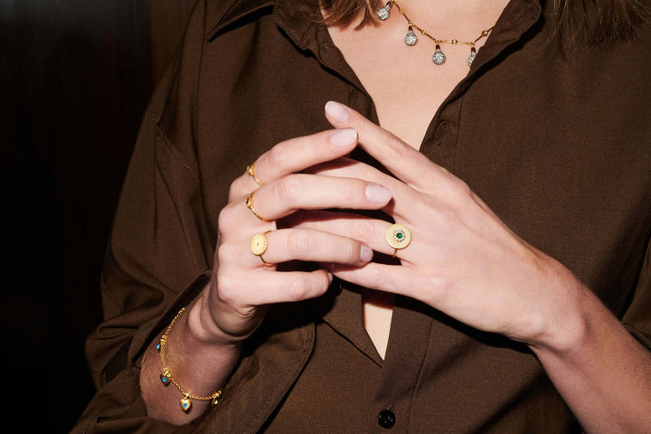 All Seeing Eye Ring - Eye M Symbols - Ileana Makri