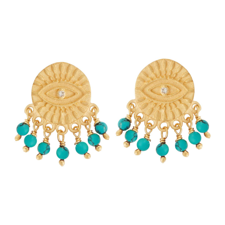 All Seeing Eye Turquoise Tear Studs - Eye M Symbols - Ileana Makri