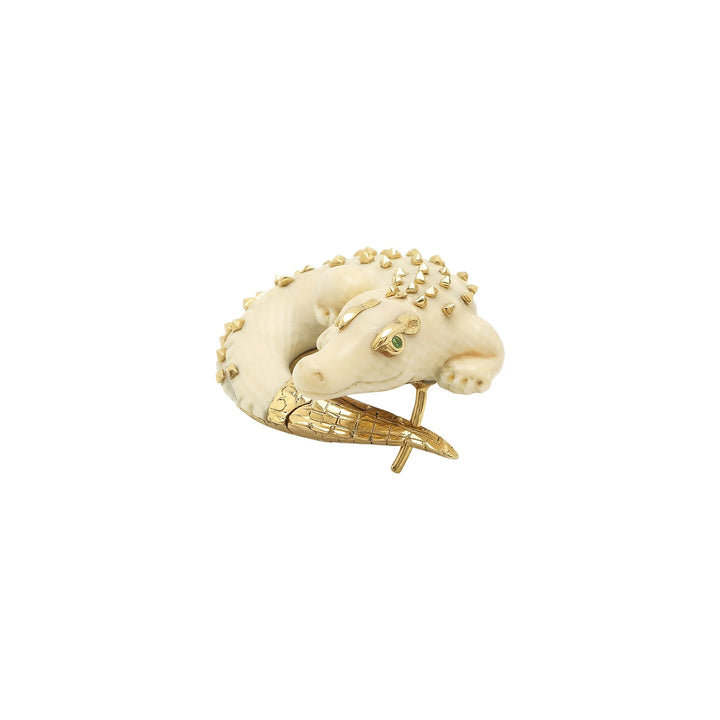 Mammoth Alligator Twist Earring