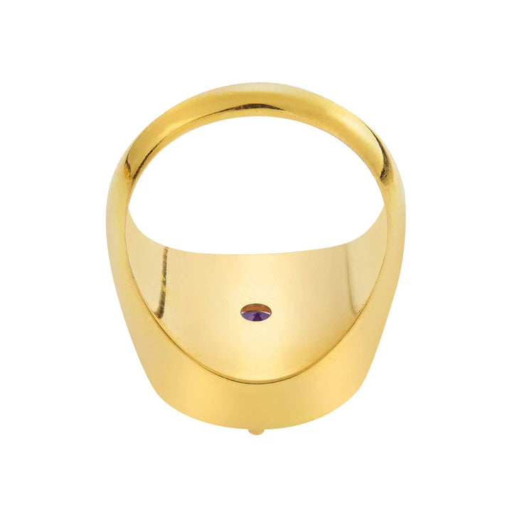Amethyst Chevalier Ring - Eye M Neon Rocks - Ileana Makri