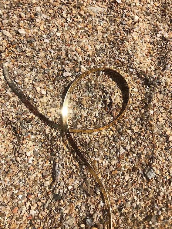 Anklet 4mm Herringbone Chain - More than this - Ileana Makri