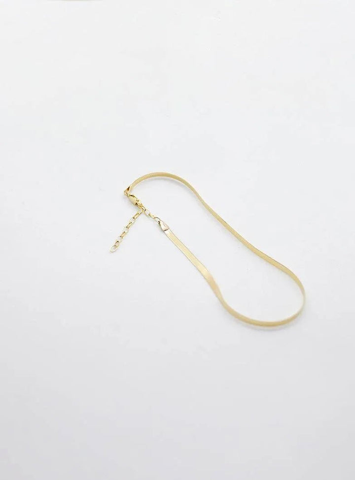 Anklet 4mm Herringbone Chain - More than this - Ileana Makri