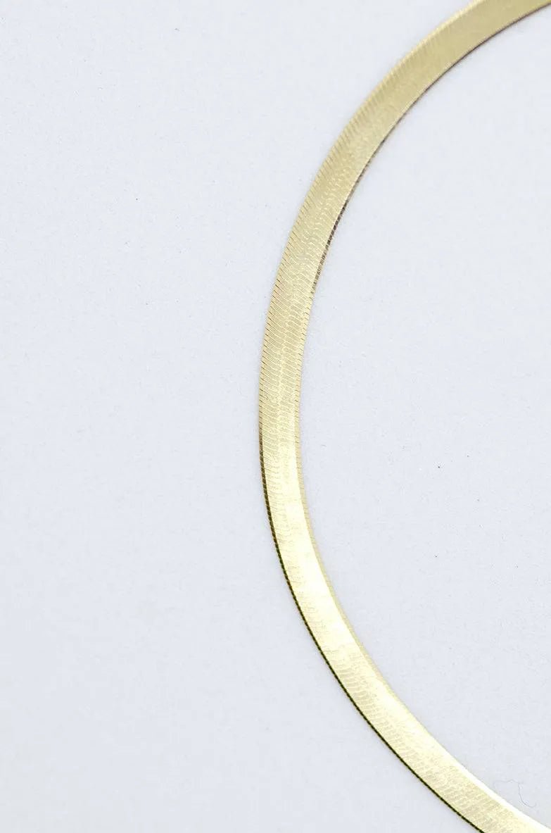 Anklet 4mm Herringbone Chain - More than this - Ileana Makri