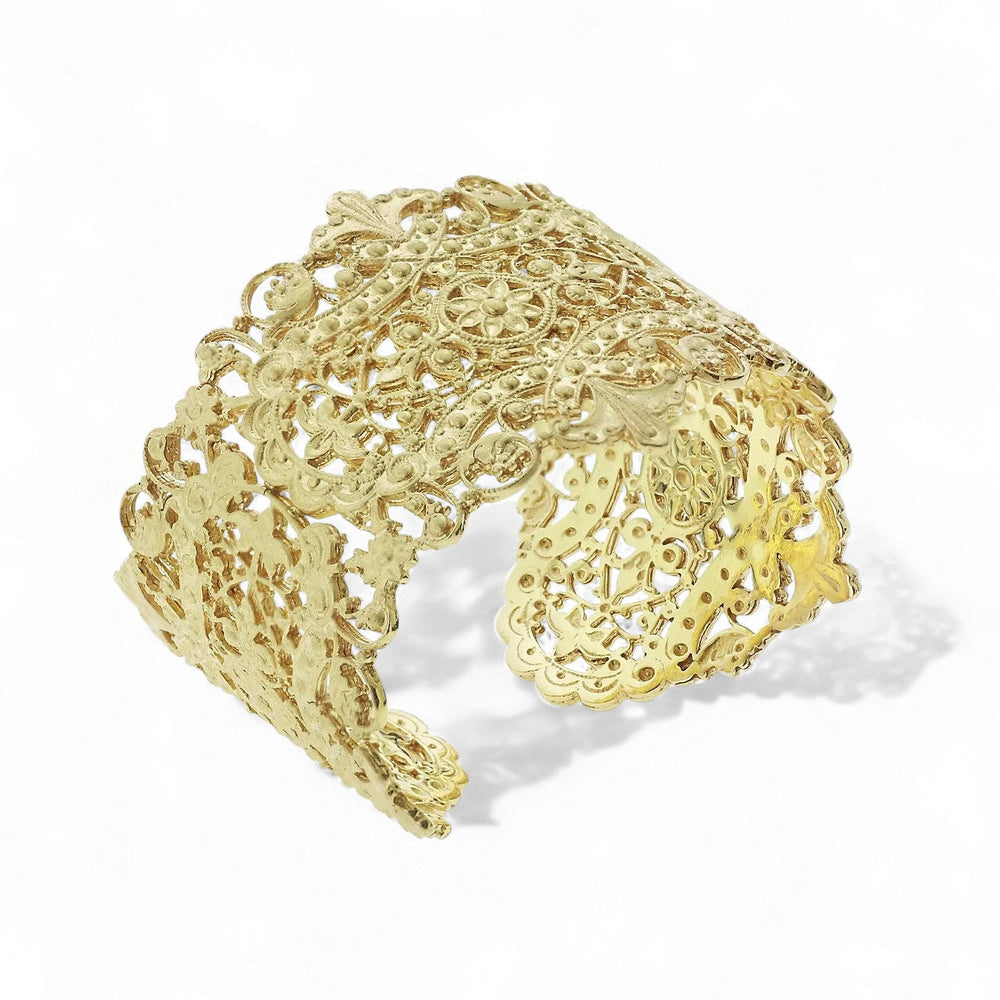 Antoinette Cuff Bracelet YGP - Eye M Nostalgia - Ileana Makri