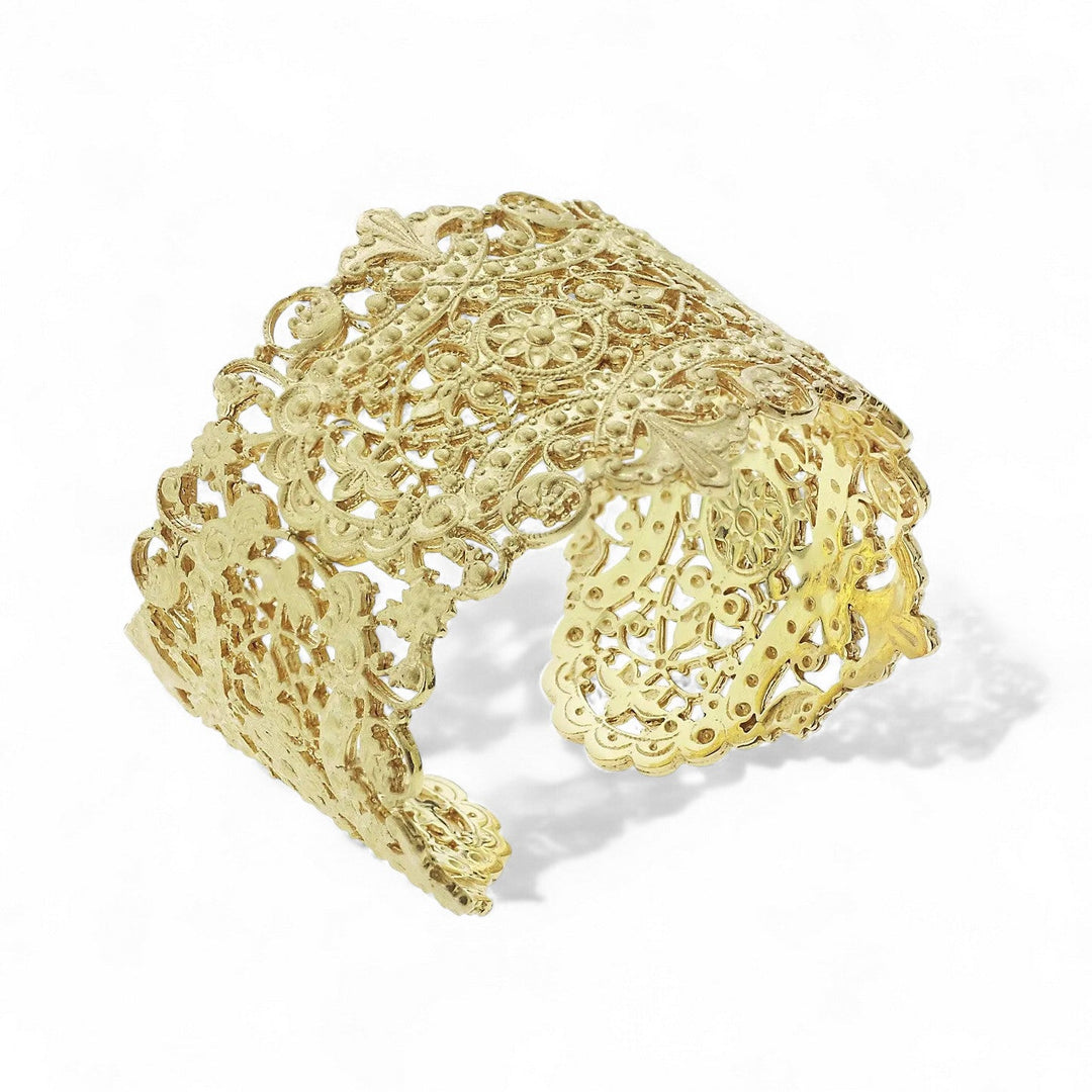Antoinette Cuff Bracelet YGP - Eye M Nostalgia - Ileana Makri