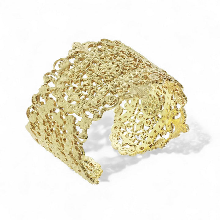 Antoinette Cuff Bracelet YGP - Eye M Nostalgia - Ileana Makri