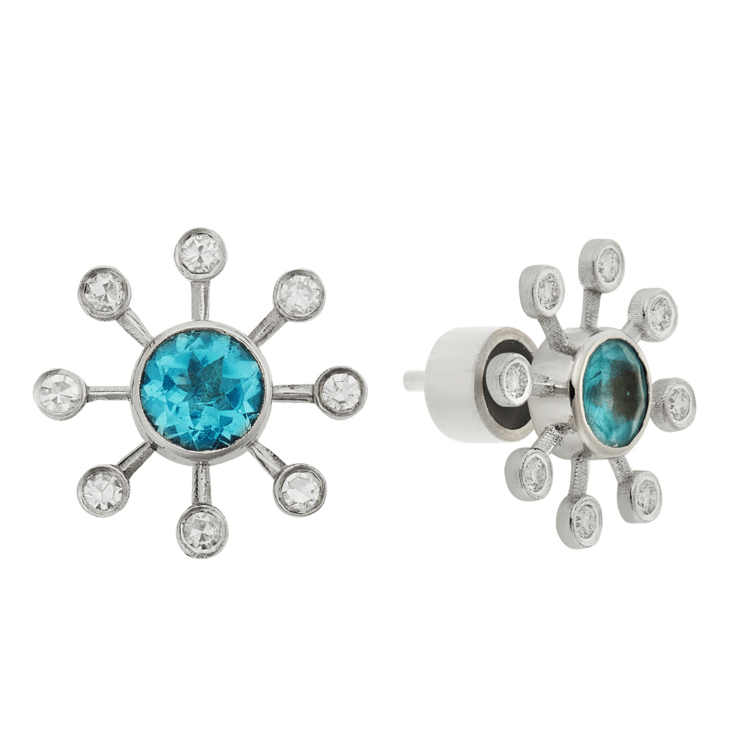 Apatite Blossom Studs - Florescence - Ileana Makri