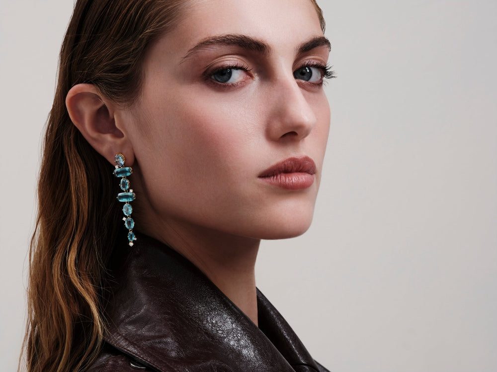 Apatite Breeze Earrings - One of a Kind - Ileana Makri