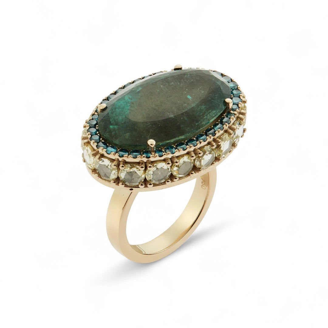 Apatite Ocean Ring - One of a Kind - Ileana Makri