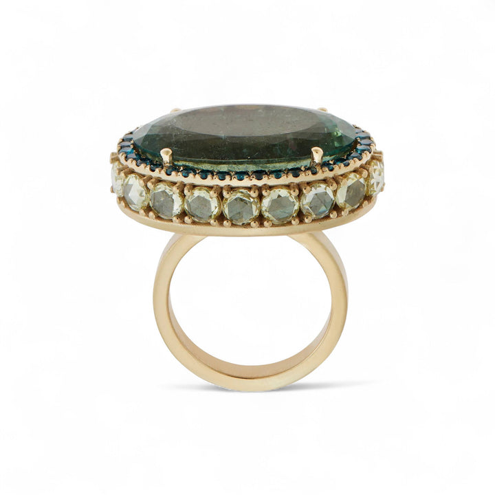 Apatite Ocean Ring - One of a Kind - Ileana Makri