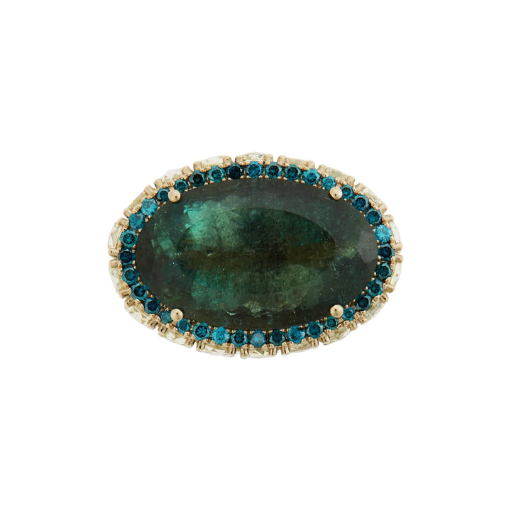 Apatite Ocean Ring - One of a Kind - Ileana Makri